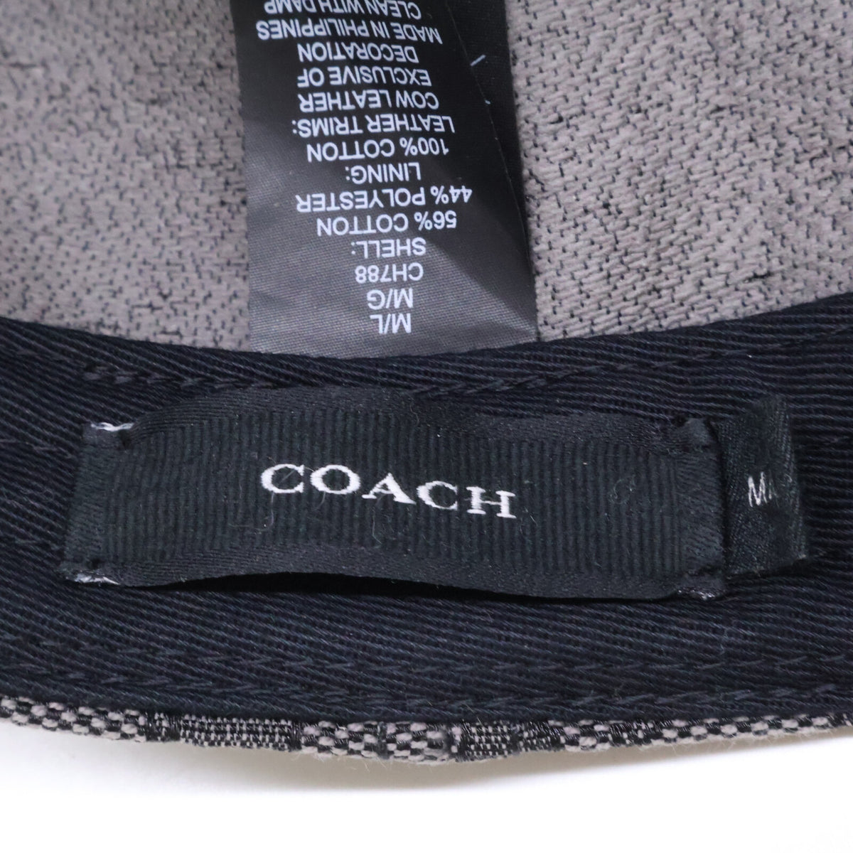 COACH コーチ 【美品】CH788 シグネチャー ジャカード ベースボール ハット 帽子
