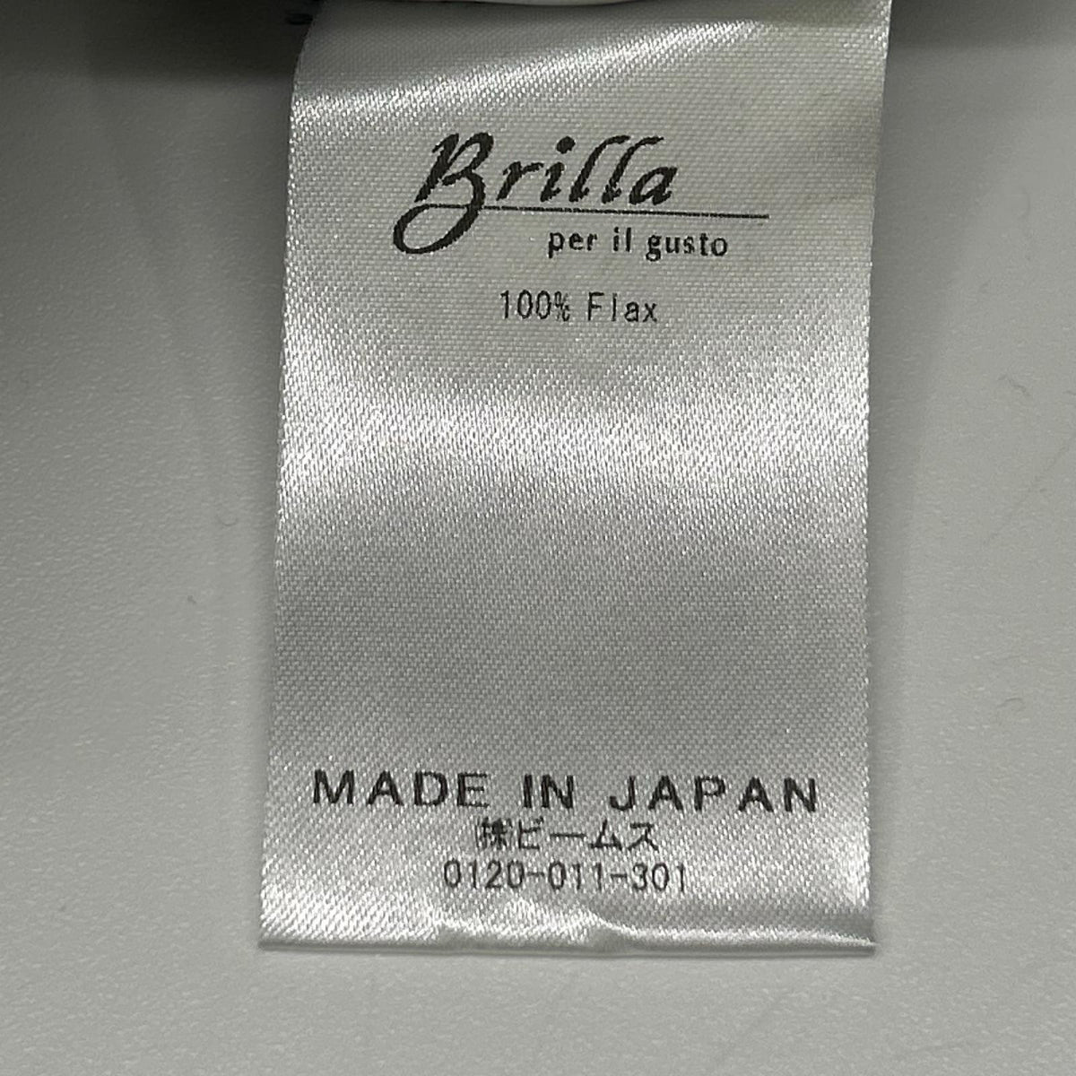 Brilla per il gusto ブリッラ ペル イル グスト インディゴ リネン ハーフボタン プルオーバーシャツ トップス