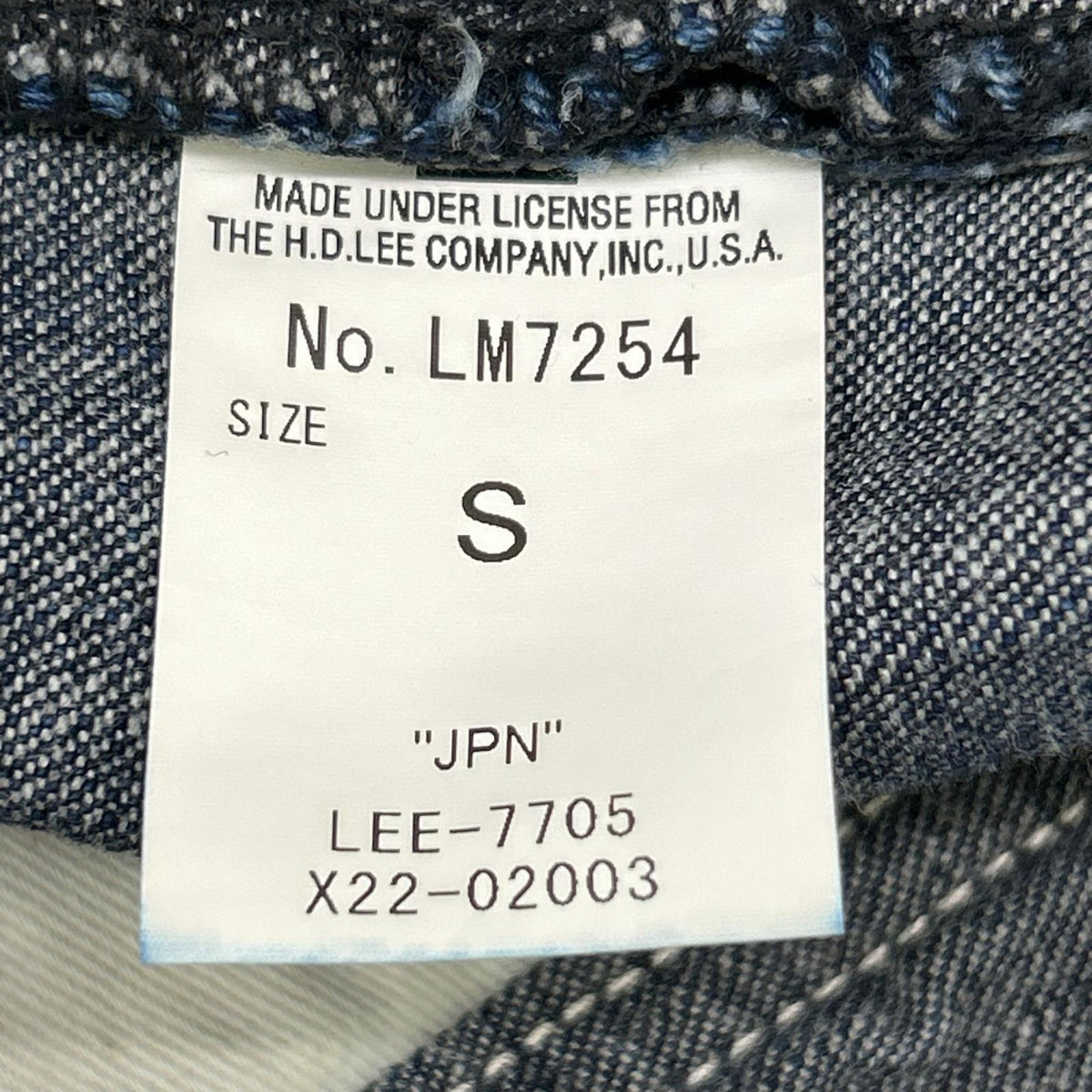 Lee リー 新品同様品　ウォッシュ加工 デニム ルーズフィットストレートオーバーオール オーバーオール オールインワン