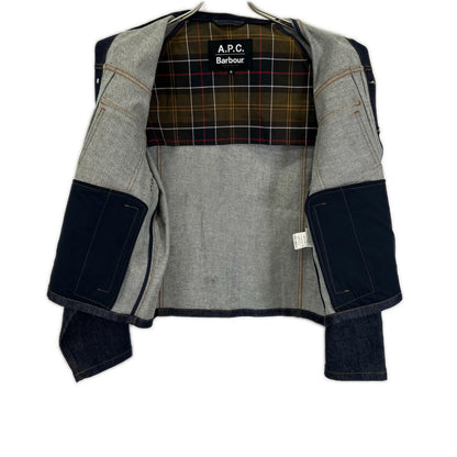 Barbour バブアー ×A.P.C. 251MCAS173 インディゴ SPEY スペイ デニムジャケット ジャケット