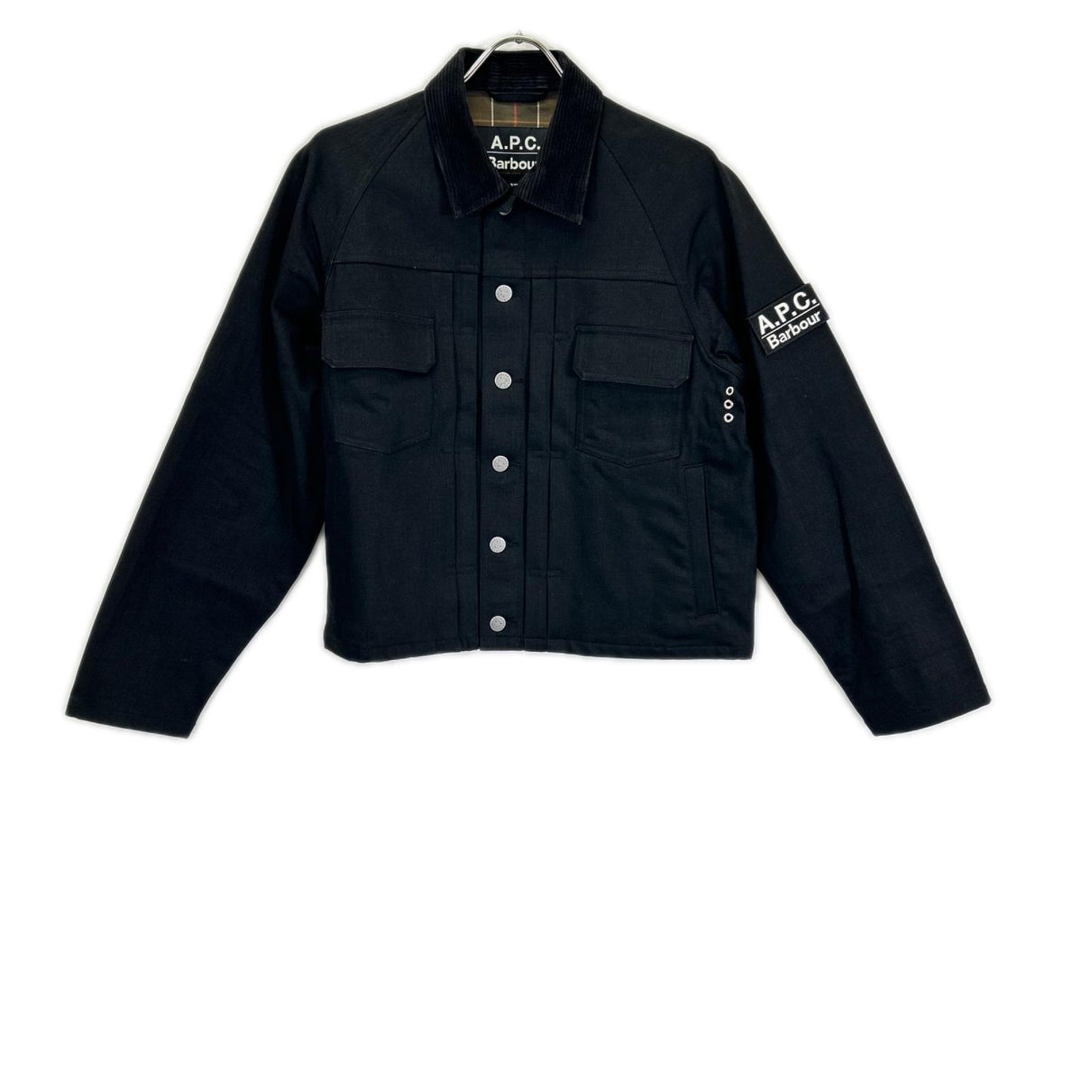 Barbour バブアー ×A.P.C. 251MCAS173 ブラック SPEY スペイ デニムジャケット ジャケット
