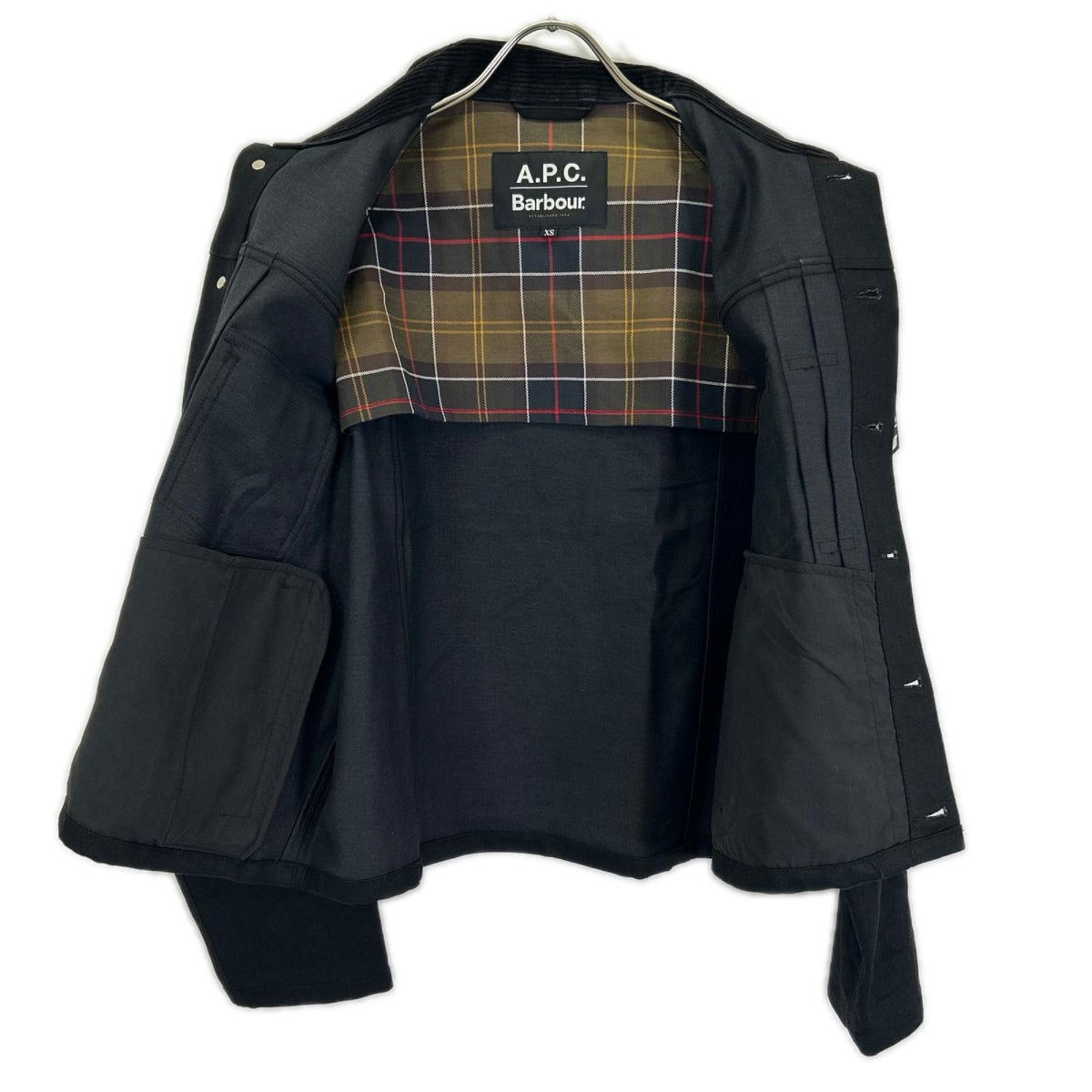 Barbour バブアー ×A.P.C. 251MCAS173 ブラック SPEY スペイ デニムジャケット ジャケット