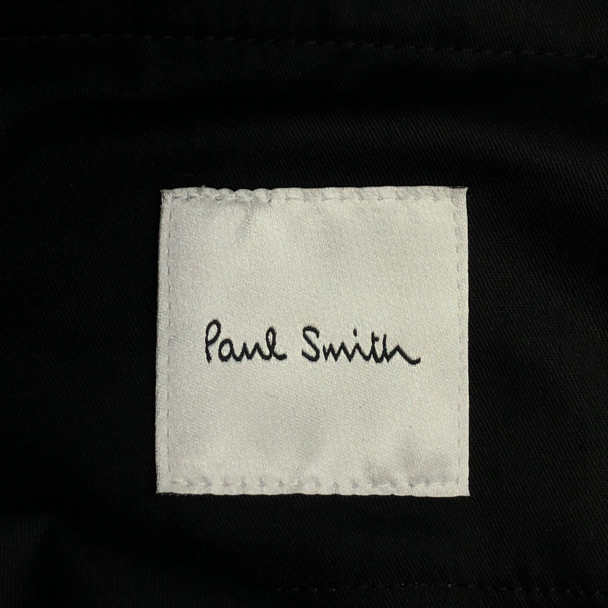 PaulSmith ポールスミス 25AW 692Z ブラック カシミア混 ウール ベルトフロント ワイドトライザーズ パンツ ボトムス