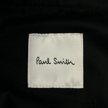 PaulSmith ポールスミス 25AW 692Z ブラック カシミア混 ウール ベルトフロント ワイドトライザーズ パンツ ボトムス