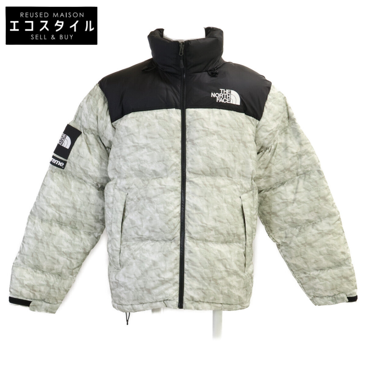 THE NORTH FACE ノースフェイス ｘSUPREME シュプリーム【国内正規】19AW ND91806I Paper Print Nuptse Jacket ペーパープリント ヌプシジャケット ジャケット