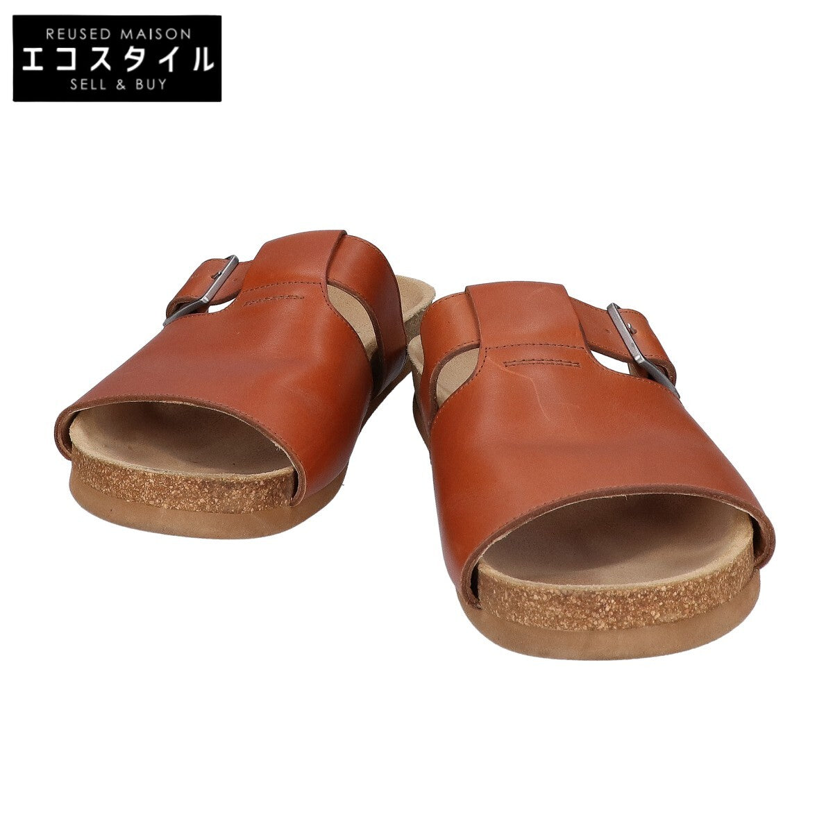 A.P.C. アーペーセー Mules Gabriel レザー フラット サンダル シューズ