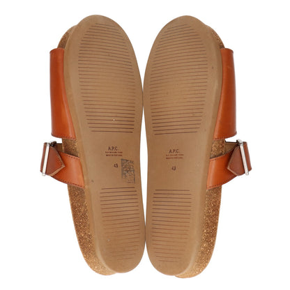 A.P.C. アーペーセー Mules Gabriel レザー フラット サンダル シューズ