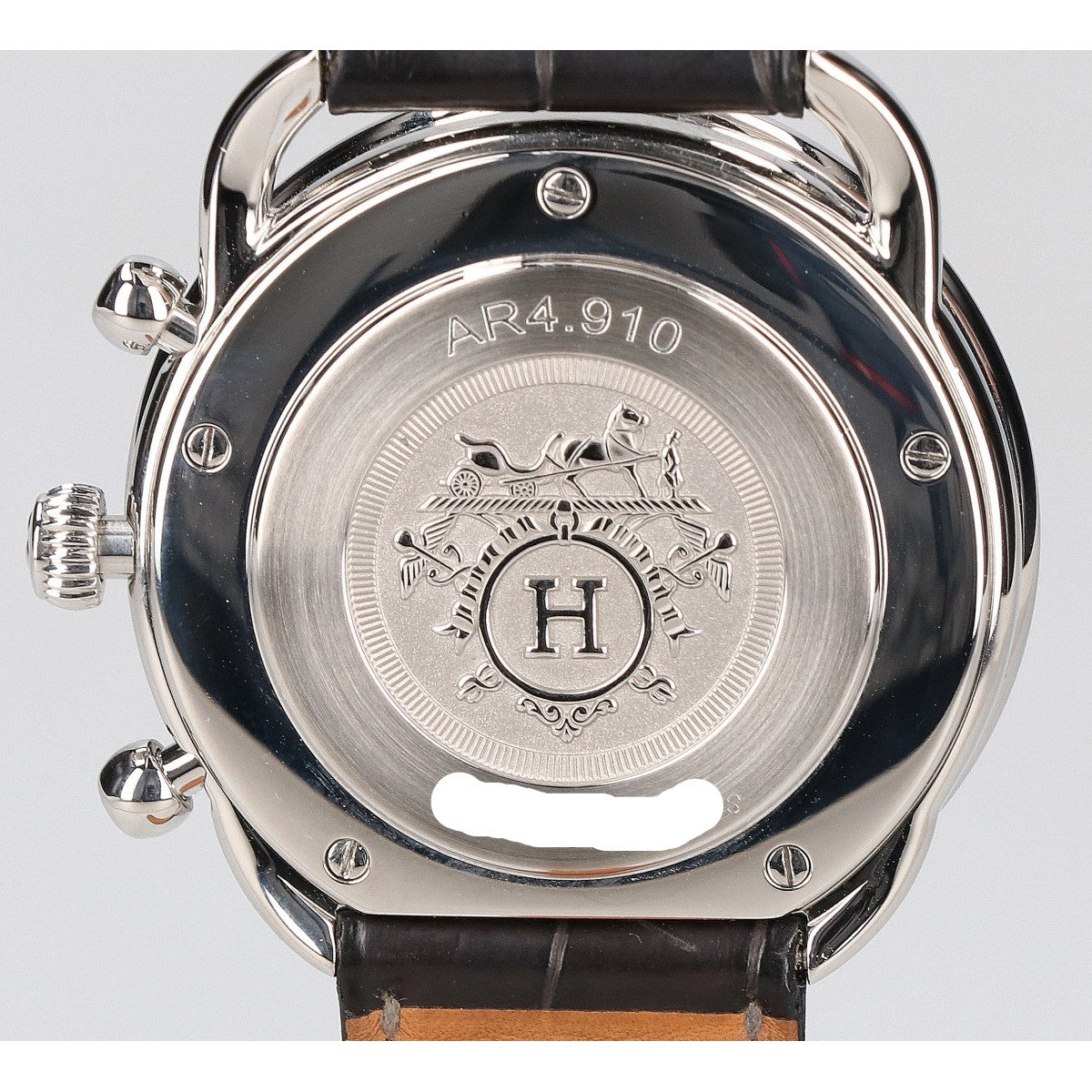 HERMES エルメス 新品仕上げ済み AR4.910 □K アルソー クロノグラフ 自動巻き 腕時計