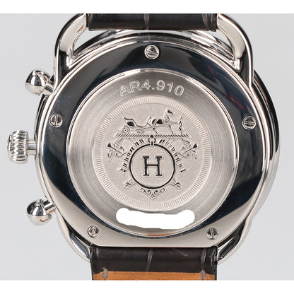 HERMES エルメス 新品仕上げ済み AR4.910 □K アルソー クロノグラフ 自動巻き 腕時計