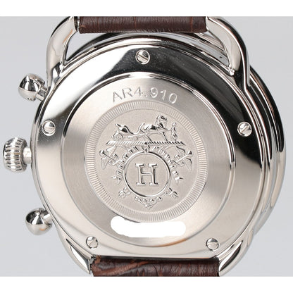 HERMES エルメス 新品仕上げ済み AR4.910 ブラウン文字盤 アルソー クロノグラフ 自動巻き 腕時計