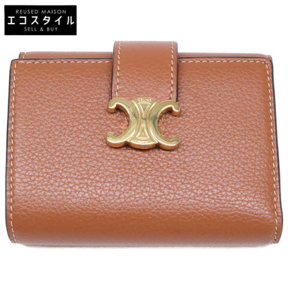 CELINE セリーヌ 【美品】10M963 ファイン ストラップウォレット ニノ / サプルグレインドカーフスキン 三つ折り財布 三つ折り財布（小銭入れあり）