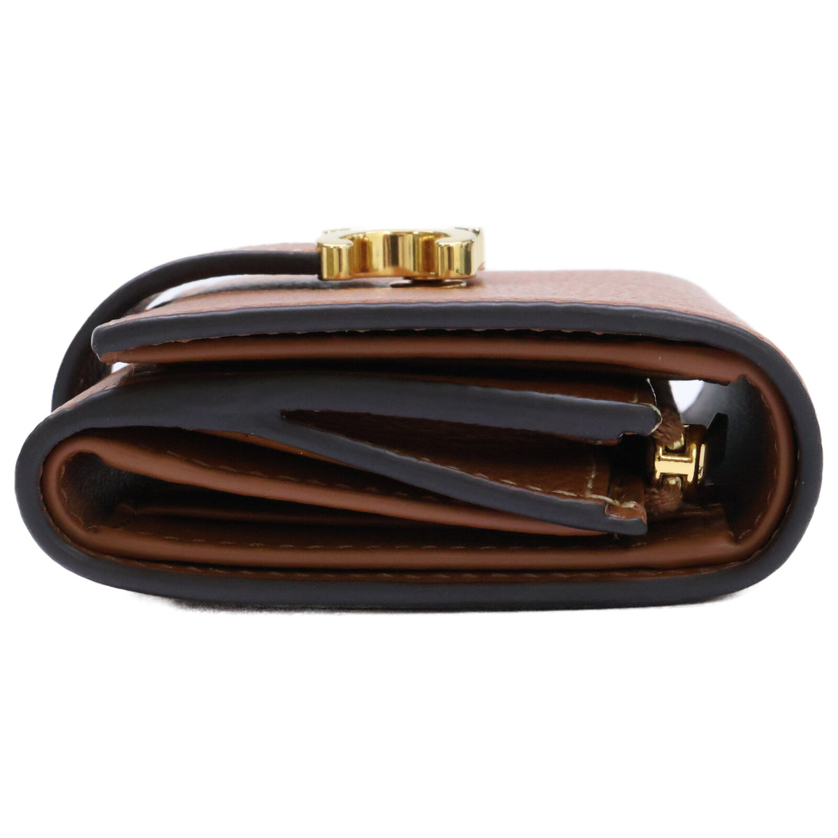 CELINE セリーヌ 【美品】10M963 ファイン ストラップウォレット ニノ / サプルグレインドカーフスキン 三つ折り財布 三つ折り財布（小銭入れあり）