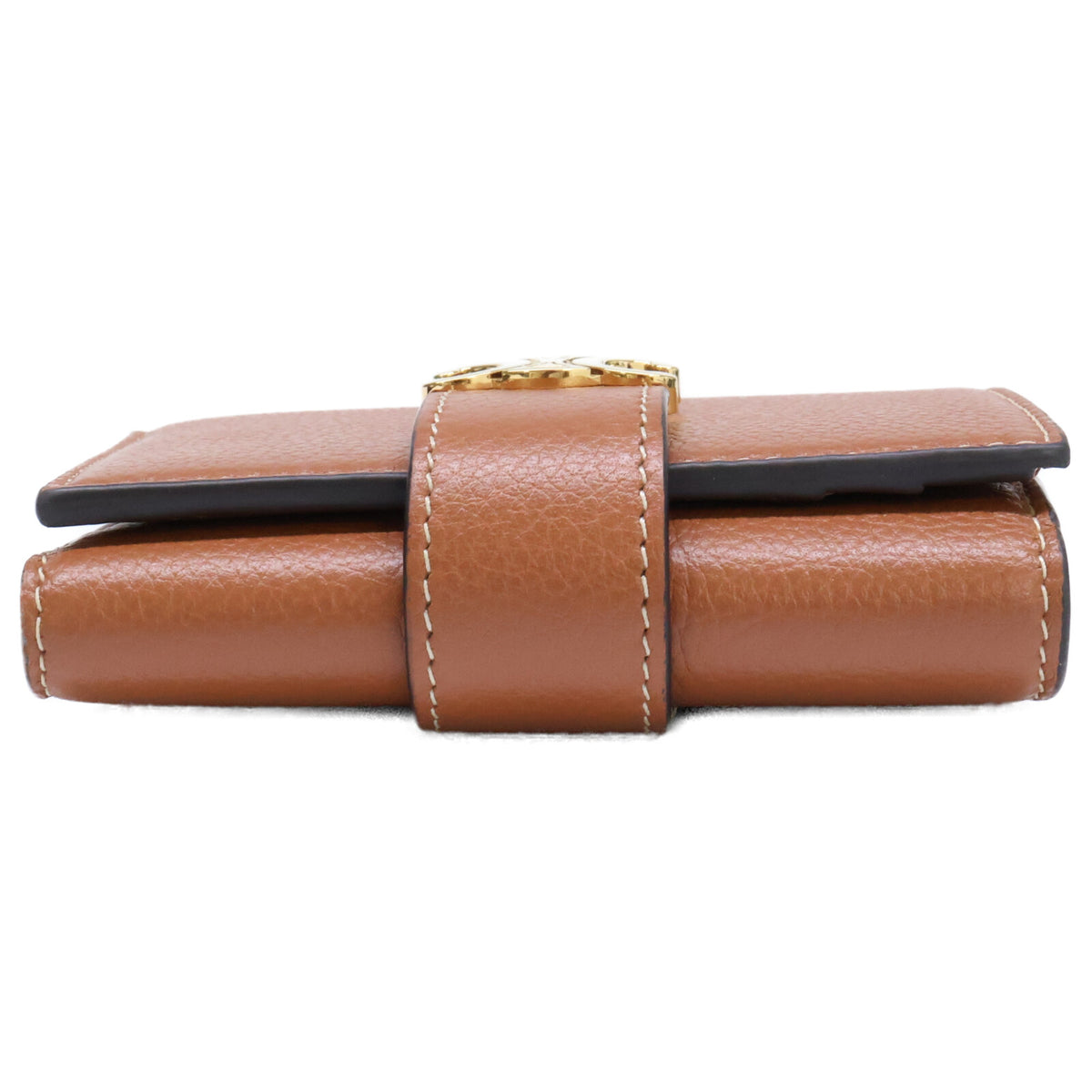 CELINE セリーヌ 【美品】10M963 ファイン ストラップウォレット ニノ / サプルグレインドカーフスキン 三つ折り財布 三つ折り財布（小銭入れあり）