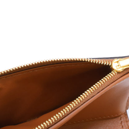 CELINE セリーヌ 【美品】10M963 ファイン ストラップウォレット ニノ / サプルグレインドカーフスキン 三つ折り財布 三つ折り財布（小銭入れあり）
