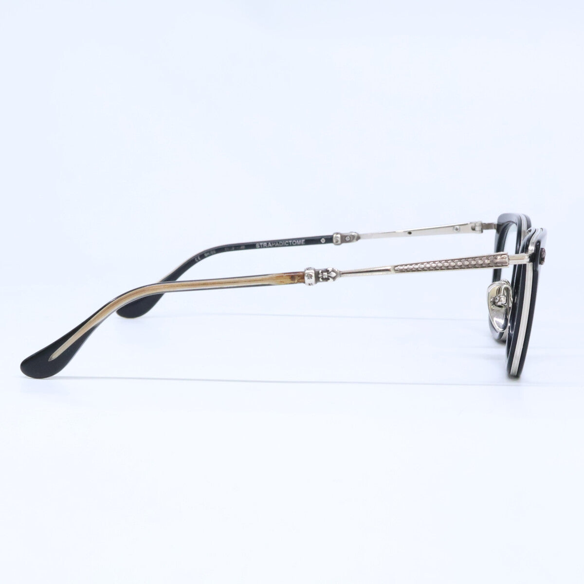 Chrome hearts クロムハーツ STRAPADICTOME フレアモチーフ ウェリントン メガネ 眼鏡