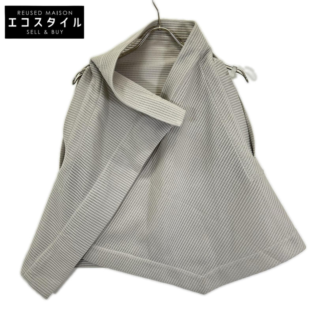 ISSEY MIYAKE イッセイミヤケ 132 5. IL83FJ511 グレー デザイン ジップ トップス トップス