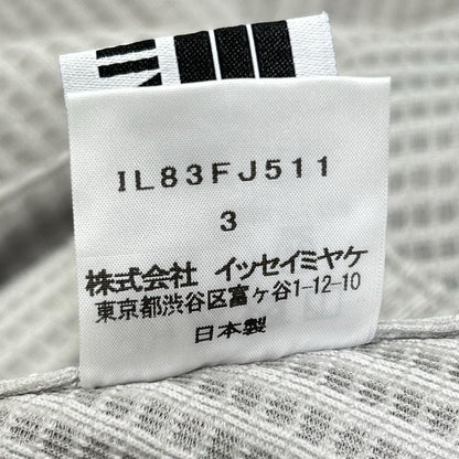 ISSEY MIYAKE イッセイミヤケ 132 5. IL83FJ511 グレー デザイン ジップ トップス トップス