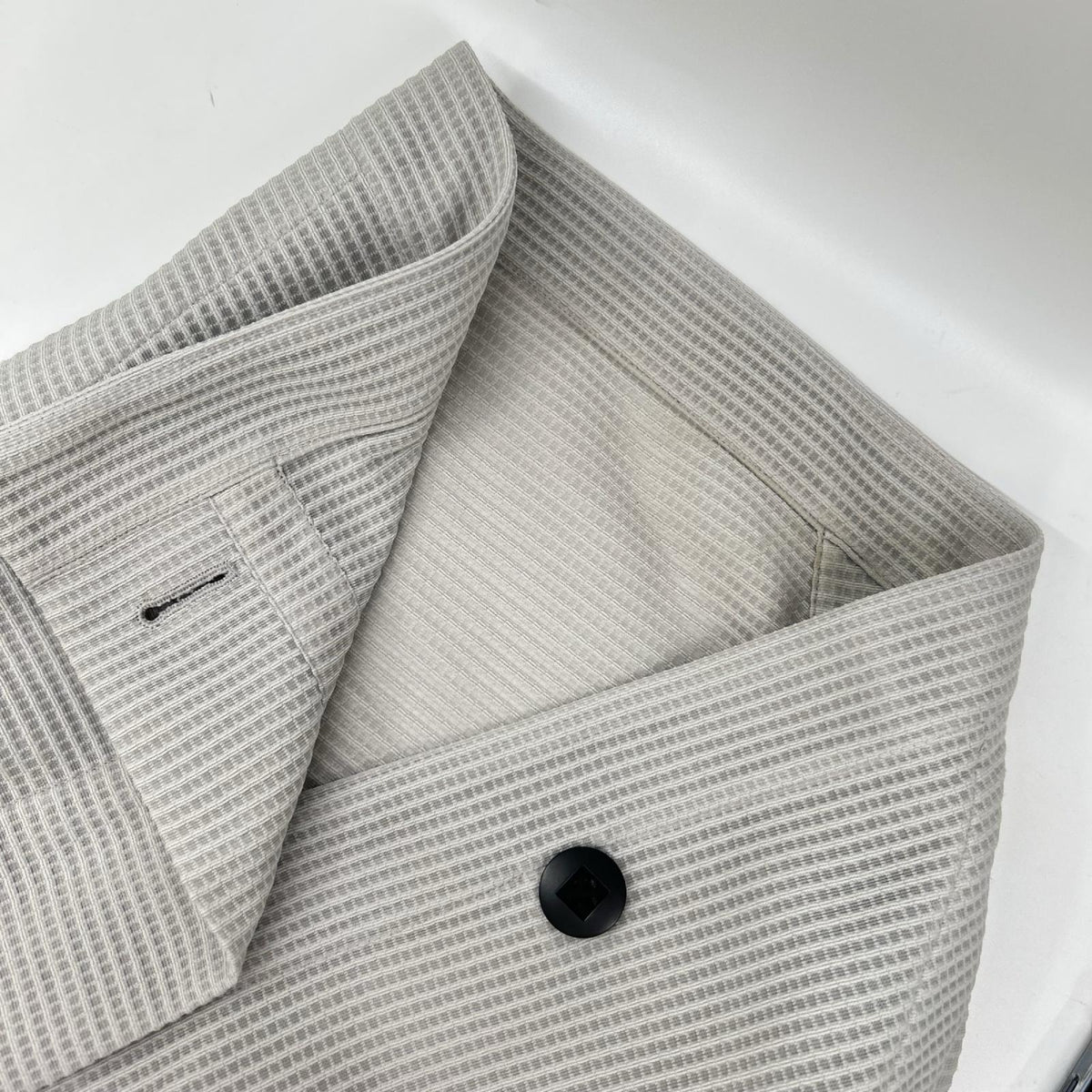 ISSEY MIYAKE イッセイミヤケ 132 5. IL83FJ511 グレー デザイン ジップ トップス トップス