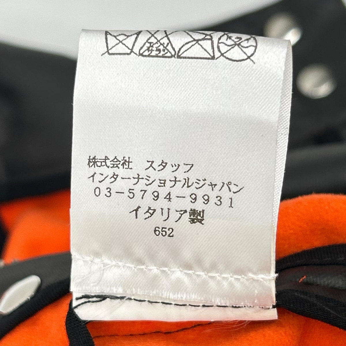 MM6 エムエムシックス 132040567 ブラック エコレザー デザイン ノースリーブロングコート コート