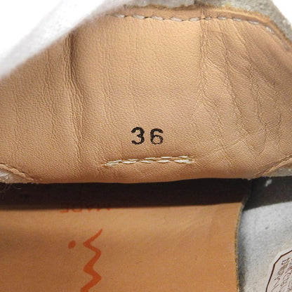 SANTONI サントーニ ローカット スニーカー レザー シューズ レディース オフホワイト 36 シューズ