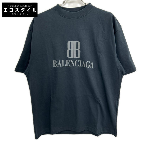 BALENCIAGA バレンシアガ 25AW 764235-TSVU4 ブラック ミディアムフィット Tシャツ ユニセックス トップス