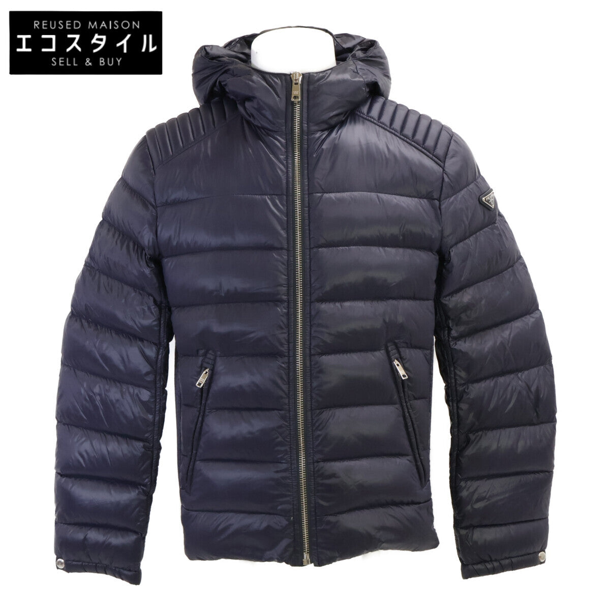 PRADA プラダ 【国内正規】SGA654 トライアングルロゴプレート フーディダウンジャケット ジャケット