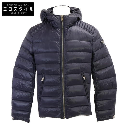 PRADA 【Official domestic】SGA654 Triangle logo plaque hooded down jacket Jacket