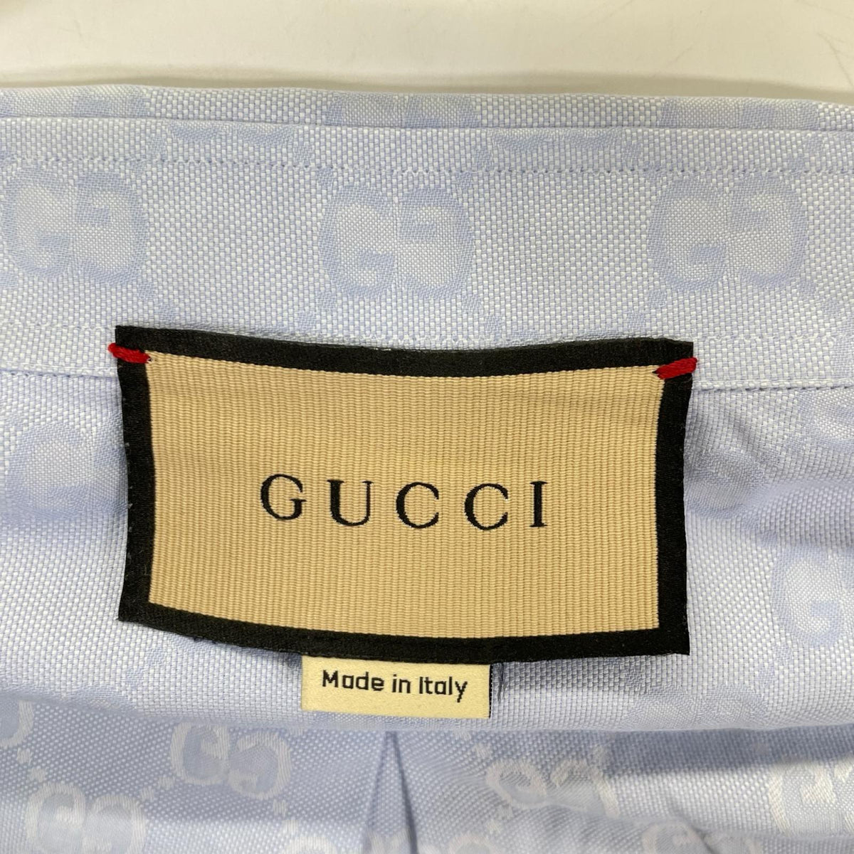 GUCCI グッチ ブルー GGスプリーム ロゴ 半袖シャツ トップス