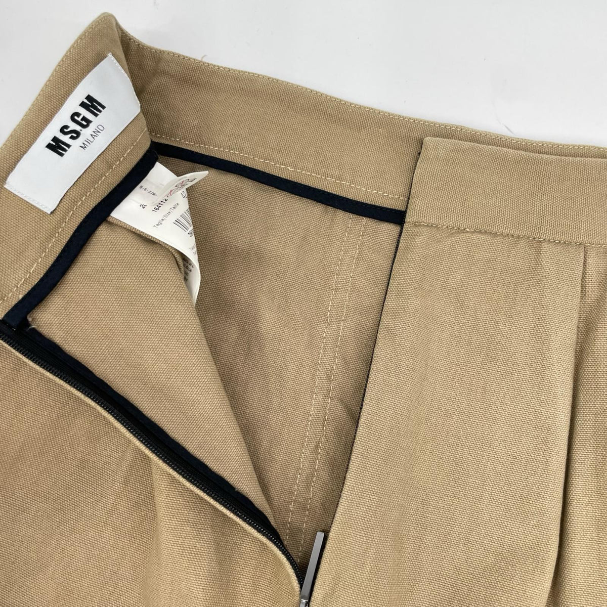 MSGM エムエスジーエム 2041MDD03 ブラウン×イエロー ラップスカート スカート