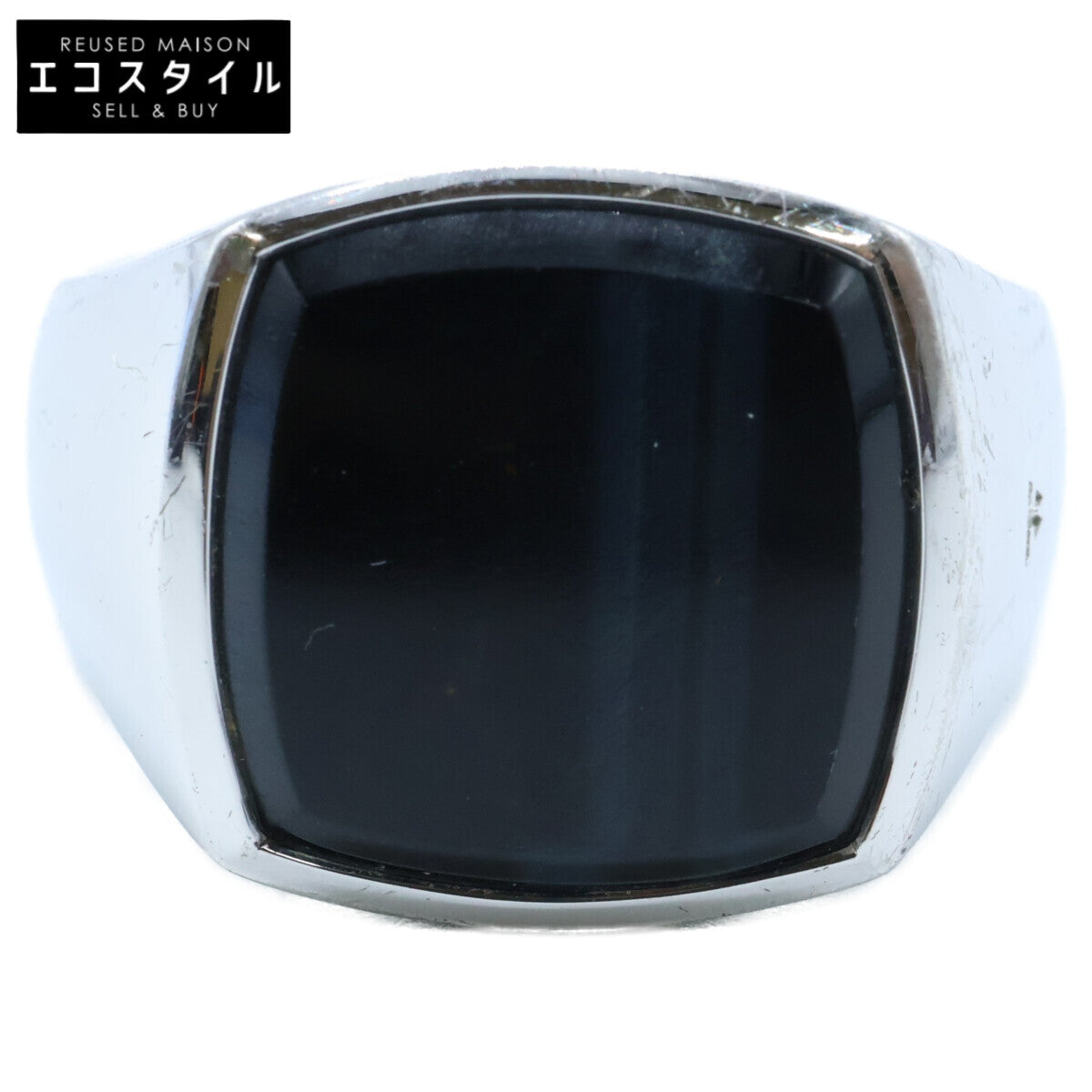 TOMWOOD トムウッド 925 ブラックオニキス クッション リング 指輪