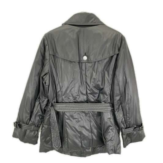 Burberry LONDON バーバリーロンドン 08年 FS122-838-09 ブラック ロゴボタン ベルト付 ダウンコート ショートコート コート