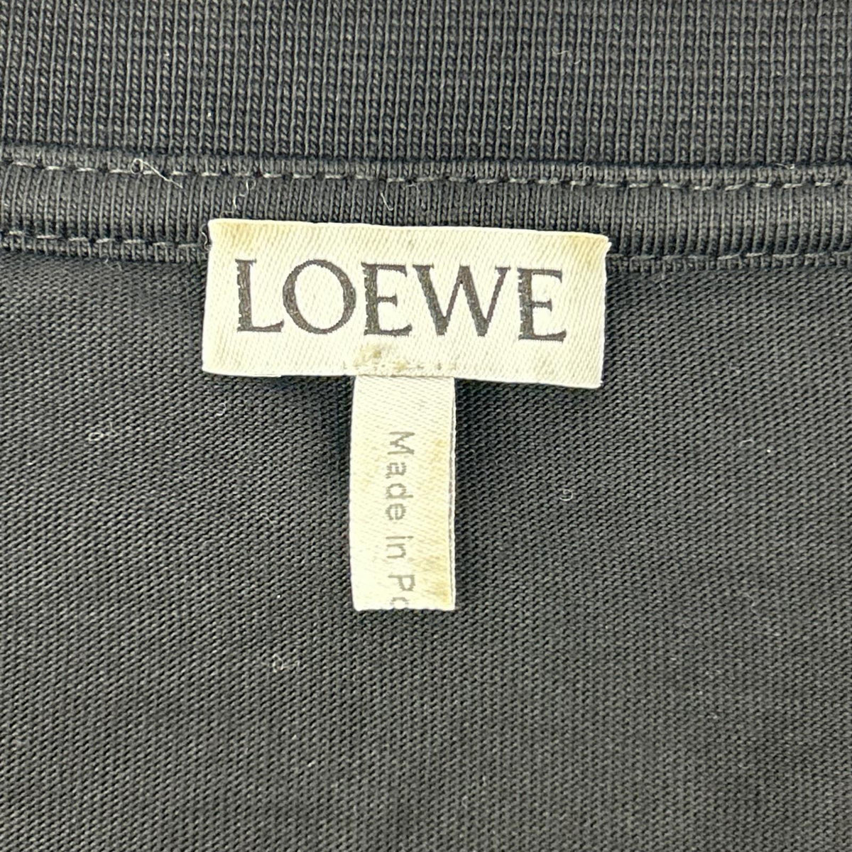 LOEWE ロエベ H526Y22XAD ブラック ピクセルアナグラム刺繍Tシャツ トップス