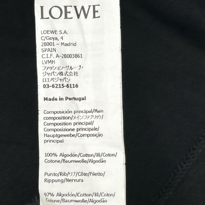 LOEWE ロエベ H526Y22XAD ブラック ピクセルアナグラム刺繍Tシャツ トップス