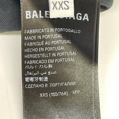 BALENCIAGA バレンシアガ 739784 ユニセックス 24年 ブラック TOVA9 テープロゴTシャツ トップス