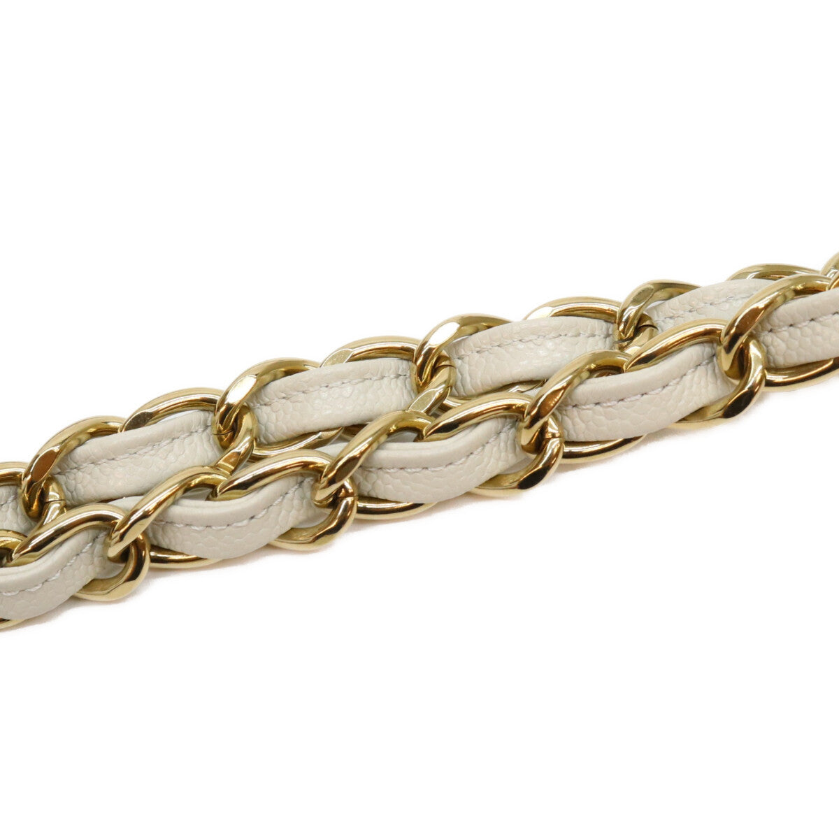 CHANEL シャネル A58600 ライトグレー キャビア デカマトラッセ30 G金具 Wフラップ ショルダーバッグ ショルダーバッグ