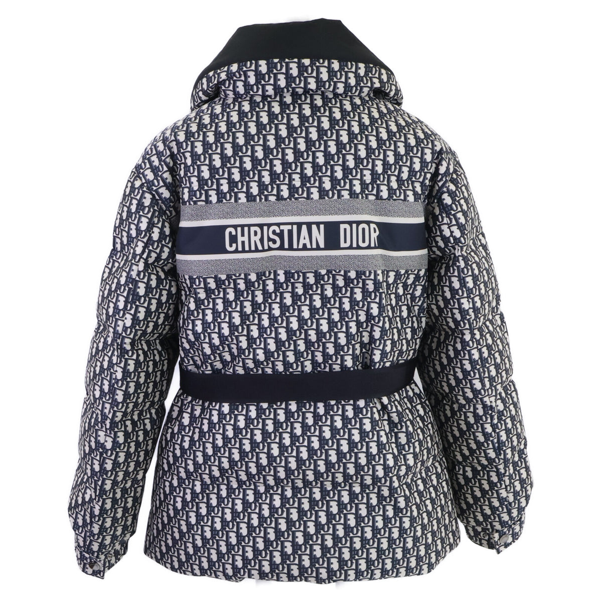 Christian Dior クリスチャンディオール 【美品/国内正規】417C70A2968 オブリーグ ベルト付 スタンドカラー パフィージャケット ジャケット