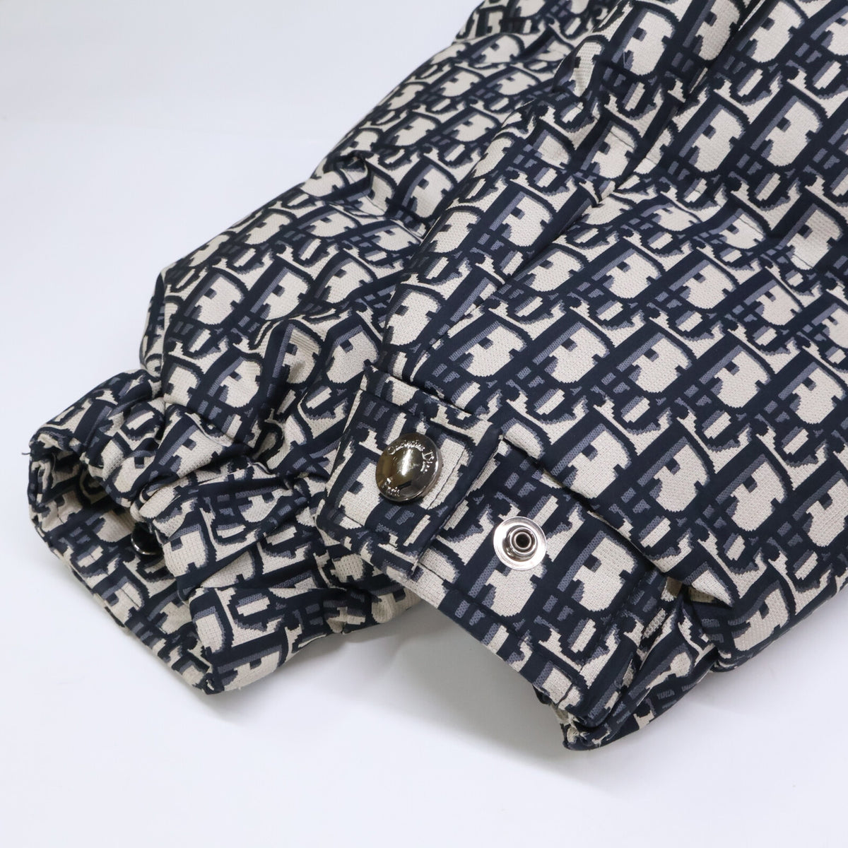 Christian Dior クリスチャンディオール 【美品/国内正規】417C70A2968 オブリーグ ベルト付 スタンドカラー パフィージャケット ジャケット