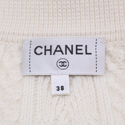 CHANEL シャネル 【美品】P74558K10682 カシミヤ混 ココマークボタン ケーブルニット カーディガン トップス