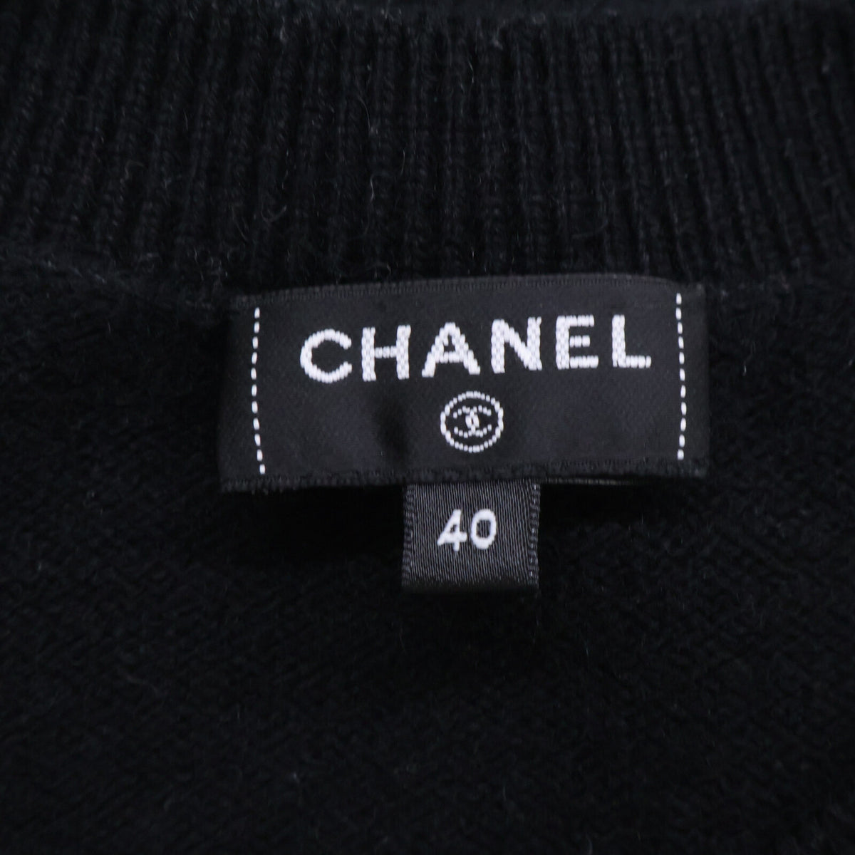 CHANEL シャネル 【美品】24P P76927K11095 LOOK30 カシミヤ ココマーク/クローバー クルーネックニットセーター トップス
