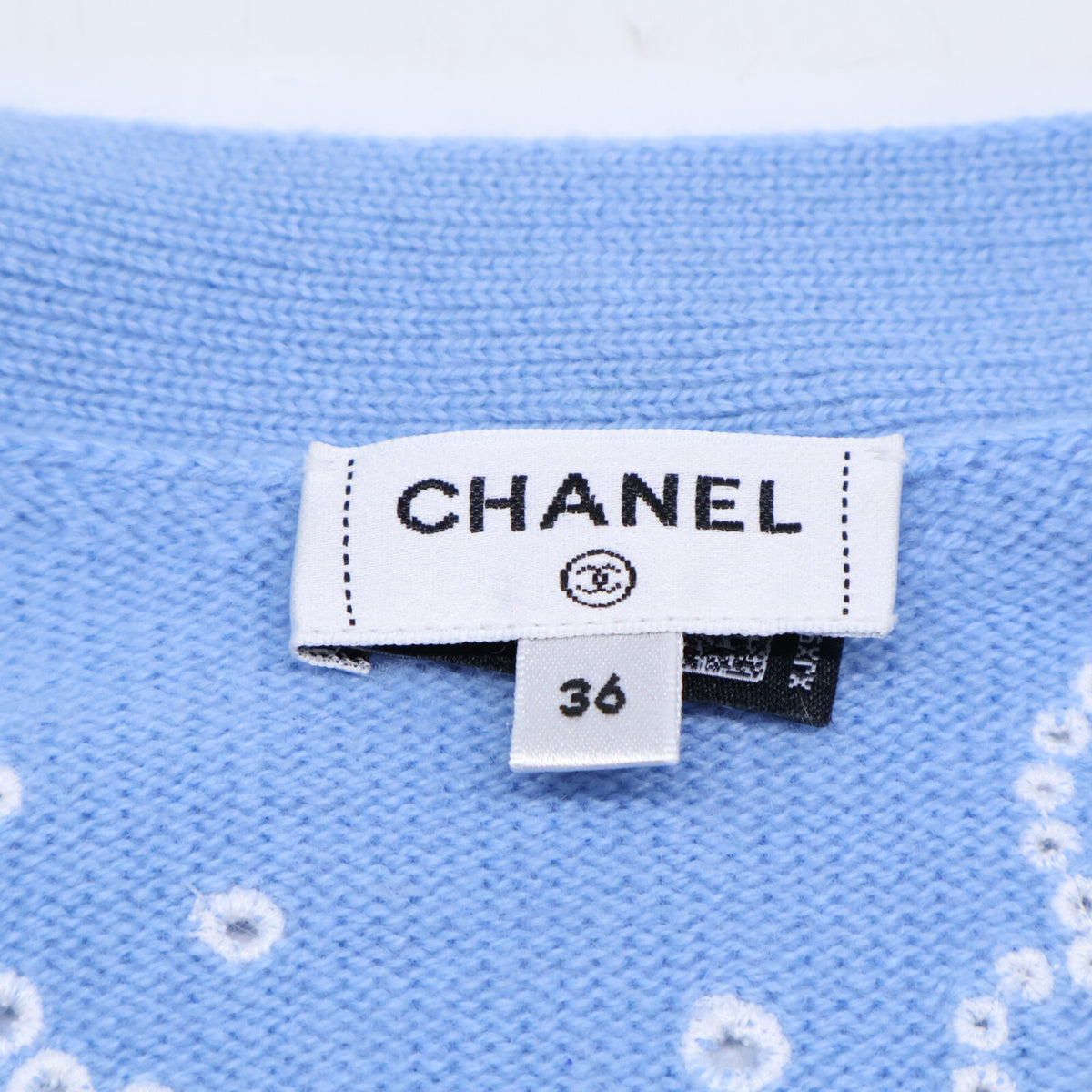 CHANEL シャネル 【美品】P74636K10710 カシミヤ クローバー/No.5/ココマーク ニットカーディガン トップス