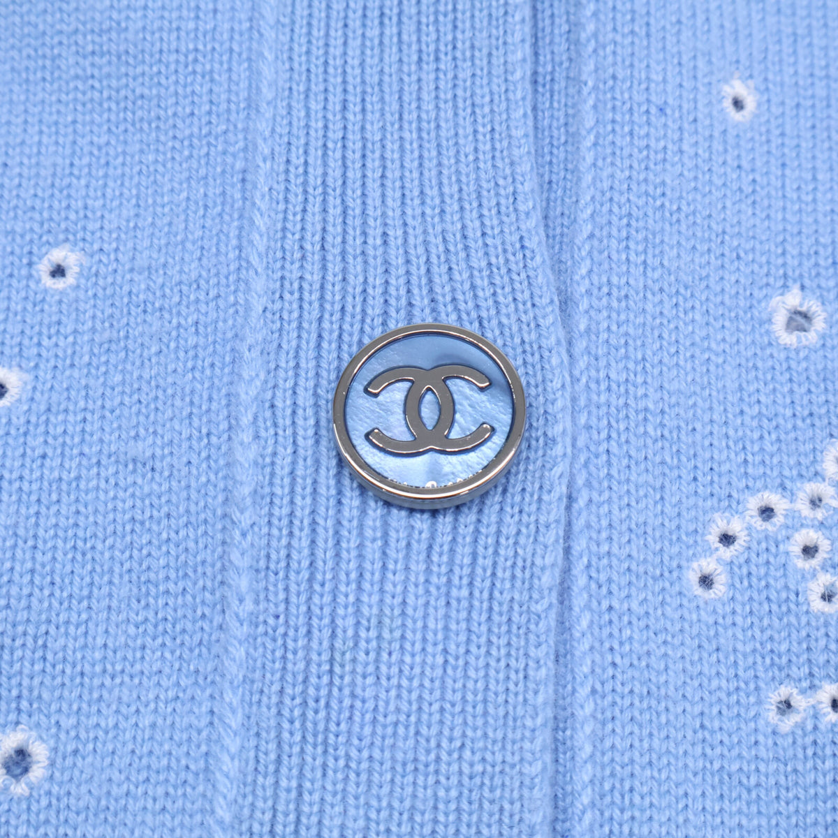 CHANEL シャネル 【美品】P74636K10710 カシミヤ クローバー/No.5/ココマーク ニットカーディガン トップス