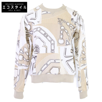 HERMES エルメス 【美品】4H4623DG KALEIDOSCOPE EFFECT カレイドスコープ・エフェクト クルーネック スウェットシャツ トップス