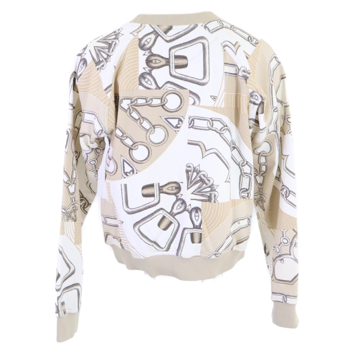 HERMES エルメス 【美品】4H4623DG KALEIDOSCOPE EFFECT カレイドスコープ・エフェクト クルーネック スウェットシャツ トップス