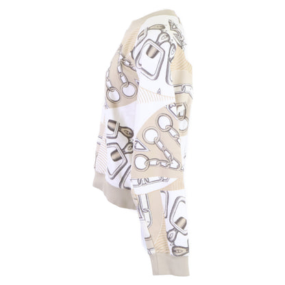 HERMES エルメス 【美品】4H4623DG KALEIDOSCOPE EFFECT カレイドスコープ・エフェクト クルーネック スウェットシャツ トップス