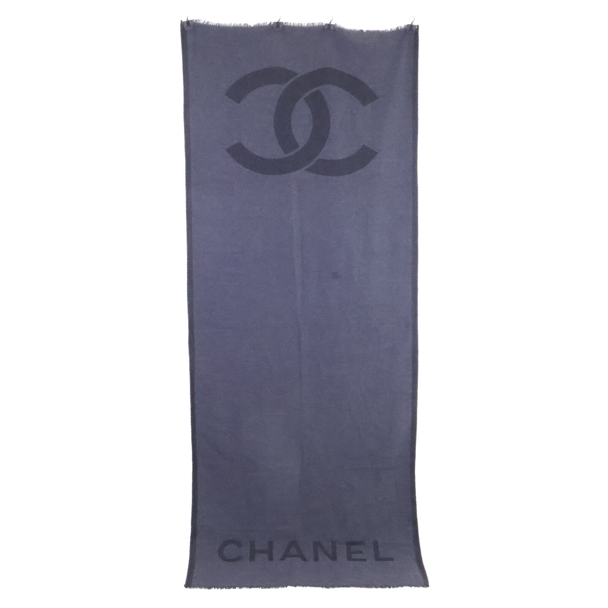 CHANEL シャネル 【美品】ココマーク カシミヤ マフラー