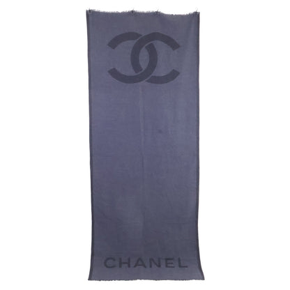 CHANEL シャネル 【美品】ココマーク カシミヤ マフラー