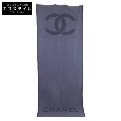 CHANEL シャネル 【美品】ココマーク カシミヤ マフラー