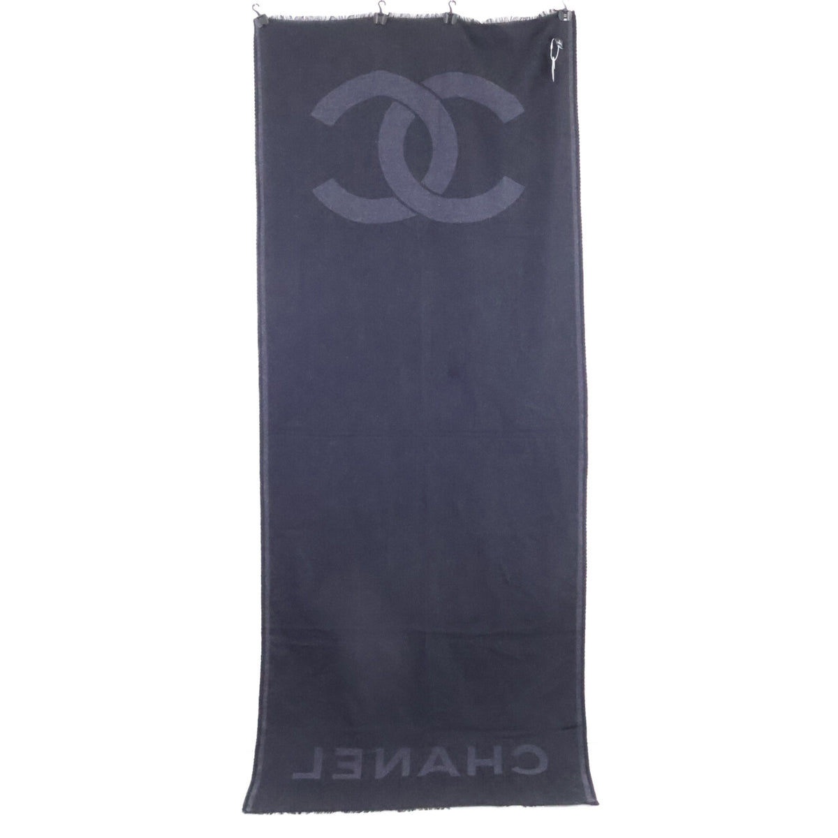 CHANEL シャネル 【美品】ココマーク カシミヤ マフラー