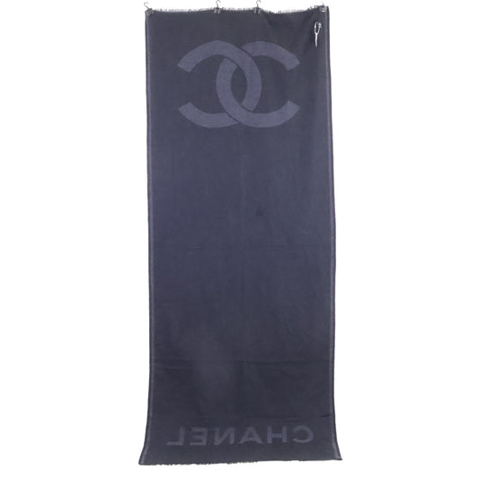CHANEL シャネル 【美品】ココマーク カシミヤ マフラー