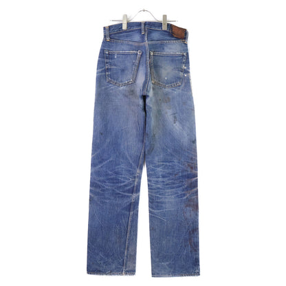 LEVI'S リーバイス 50s 革パッチ最終期 501XX オリジナル オフセット 両面BIGE ドット刻印 隠しリベット デニムパンツ ボトムス
